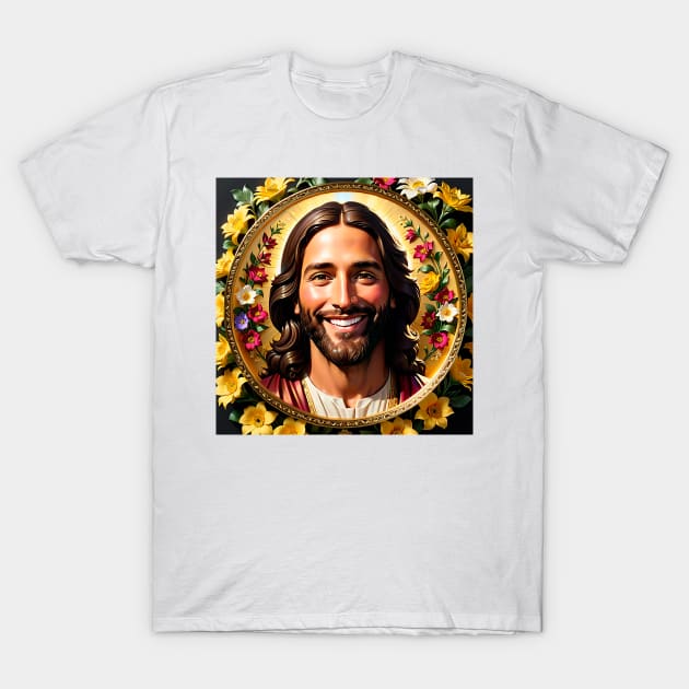 The flowers of Christ Jesus: The spring of salvation in my life! Happy Jesus! T-Shirt by Marccelus